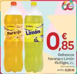Supermercados El Jamón Ifa eliges - refrescos naranja o limon oferta