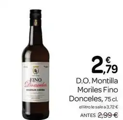 Supermercados El Jamón D.o. montilla moriles fino oferta