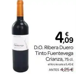 Supermercados El Jamón Fuentevera - d.o. ribera duero tinto crianza oferta