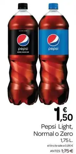 Supermercados El Jamón Pepsi - pepsi light normal o zero oferta