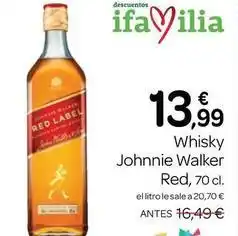 Supermercados El Jamón Johnnie walker - whisky oferta