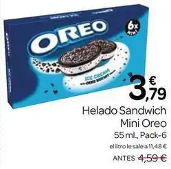 Supermercados El Jamón Oreo - helado sandwich mini oferta