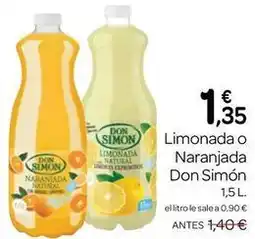 Supermercados El Jamón Don simón - limonada o naranjada oferta