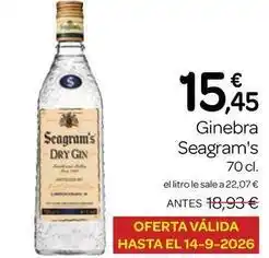 Supermercados El Jamón Seagram's - ginebra oferta