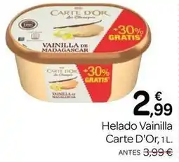 Supermercados El Jamón Carte d'or - helado vainilla oferta