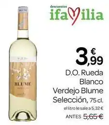 Supermercados El Jamón Seleccion - d.o. rueda blanco verdejo blume oferta