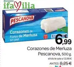 Supermercados El Jamón Pescanova - corazones de merluza oferta