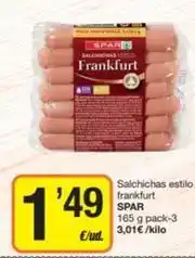 Economy Cash Spar - salchichas estilo frankfurt oferta