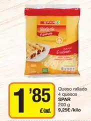 Economy Cash Spar - queso rallado 4 quesos oferta