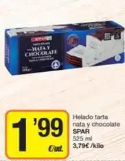 Economy Cash Spar - helado tarta nata y chocolate oferta