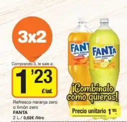 Economy Cash Fanta - refresco naranja zero o limon zero oferta