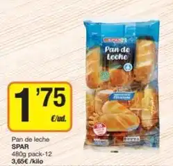 Economy Cash Spar - pan de leche oferta