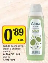Economy Cash Alma - gel de ducha oliva, argan o champu natural oferta