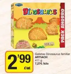 Economy Cash Artiach - galletas dinosaurus familiar oferta