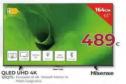 Tien 21 Hisense - qled uhd 4k 65q75 oferta