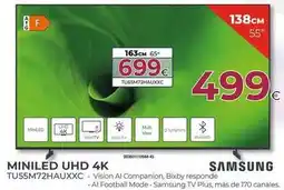 Tien 21 Samsung - miniled uhd 4k tu55m72hauxxc oferta