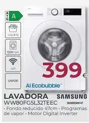Tien 21 Samsung - lavadora ww80fg5l32teec oferta