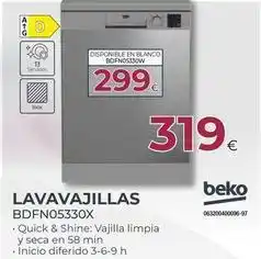 Tien 21 Beko - lavavajillas oferta