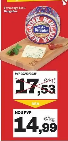 Sorli Bergader - formasage blau oferta