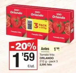 SPAR Fragadis Orlando - tomate frito oferta