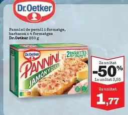 Sorli Dr oetker - pannini de pernil i formatge, barbacoa o 4 formatges oferta