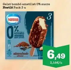 Sorli Nestlé - gelat bombo ametllat 0% sucre oferta