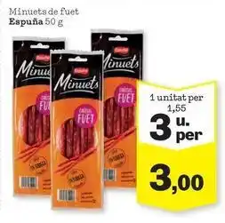 Sorli Espuña - minuets de fuet oferta