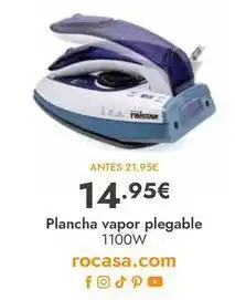 Rocasa Tristar - plancha vapor plegable oferta