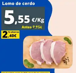 Supermercados Tu Alteza Lomo de cerdo oferta