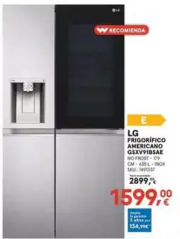 Worten Lg - frigorífico americano gsxv1915aea oferta