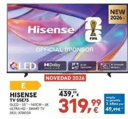 Worten Hisense - tv 55e7s oferta