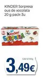Keisy Kinder - sorpresa ous de xocolata oferta