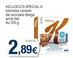 Keisy Kellogg's - special k barretes cereals de xocolata belga amb llet oferta