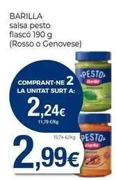 Keisy Barilla - salsa pesto flasco oferta