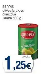 Keisy Serpis - olives farcides d'anxova llauna oferta