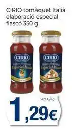Keisy Cirio - tomàquet italia elaboració especial flasco oferta