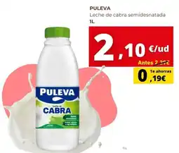 Tu Trébol Hipermercados Puleva - leche de cabra semidesnatada oferta