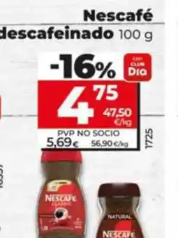 Dia Fresh Nescafé descafeinado oferta