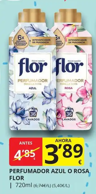 Flor perfumador azul o rosa