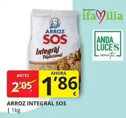 Supermercados MAS Arroz integral sos oferta