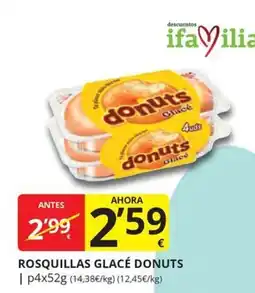 Supermercados MAS donuts rosquillas glacé oferta