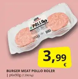 Supermercados MAS La Carcelera burger meat pollo roller oferta