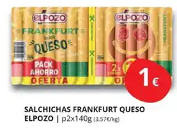 Supermercados MAS Elpozo salchichas frankfurt queso oferta