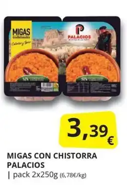 Supermercados MAS Migas con chistorra palacios oferta