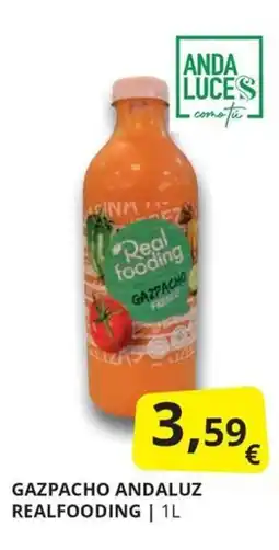 Supermercados MAS Realfooding gazpacho andaluz oferta