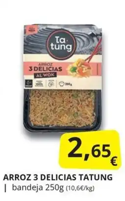 Supermercados MAS Tatung arroz 3 delicias al wok oferta
