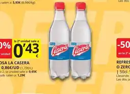 Supermercados MAS La Casera oferta