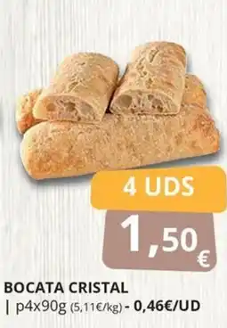 Supermercados MAS Bocata Cristal oferta