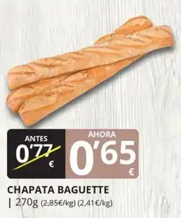 Supermercados MAS Chapata baguette oferta