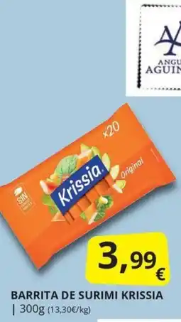 Supermercados MAS Krissia barrita de surimi oferta
